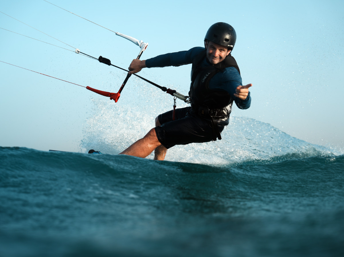 group photo on a kitesurfing safari boat